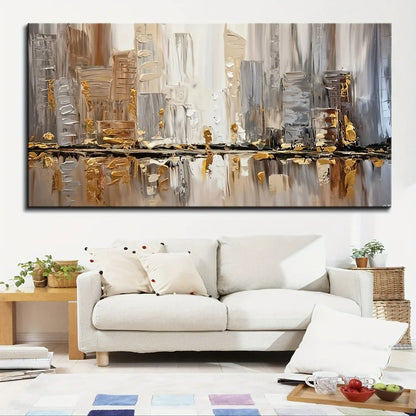 Modern Abstract Oil Painting Art Deco Style