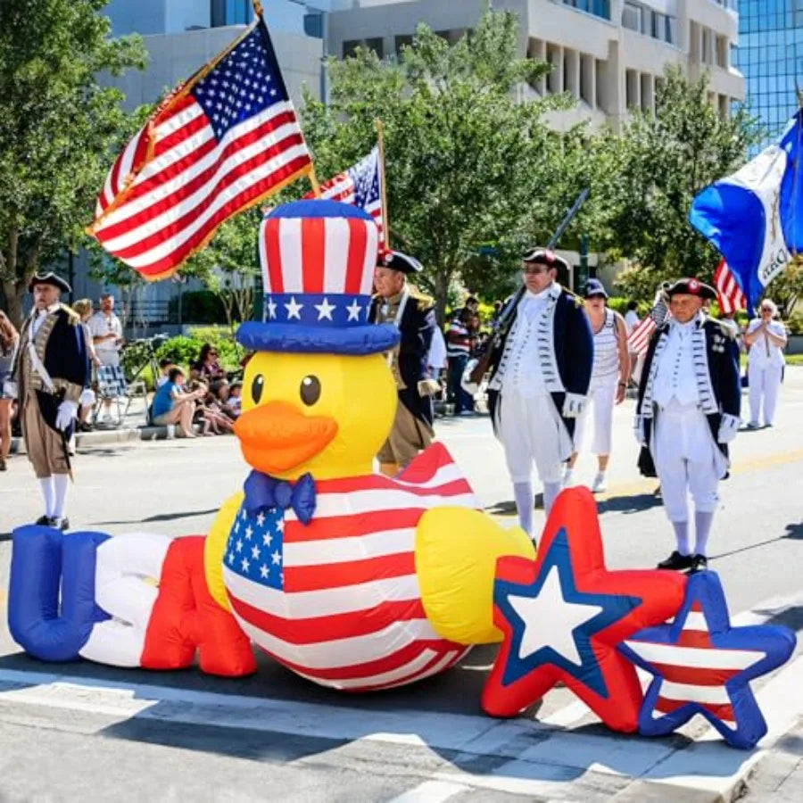 8.8 Foot Outdoor Patriotic USA Duck Inflatable Decoration