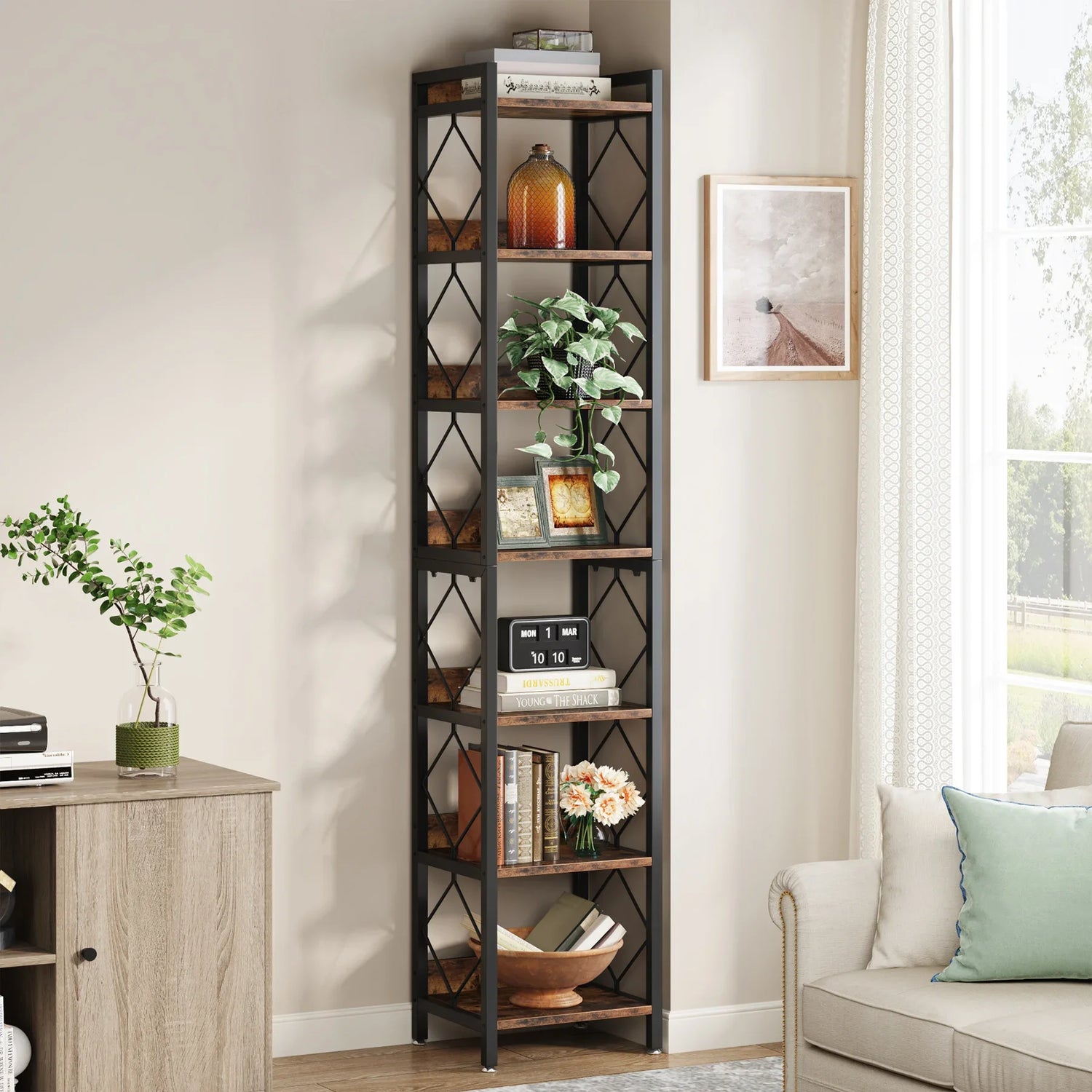 Tribesigns 78.7 Inch Extra Tall Bookshelf