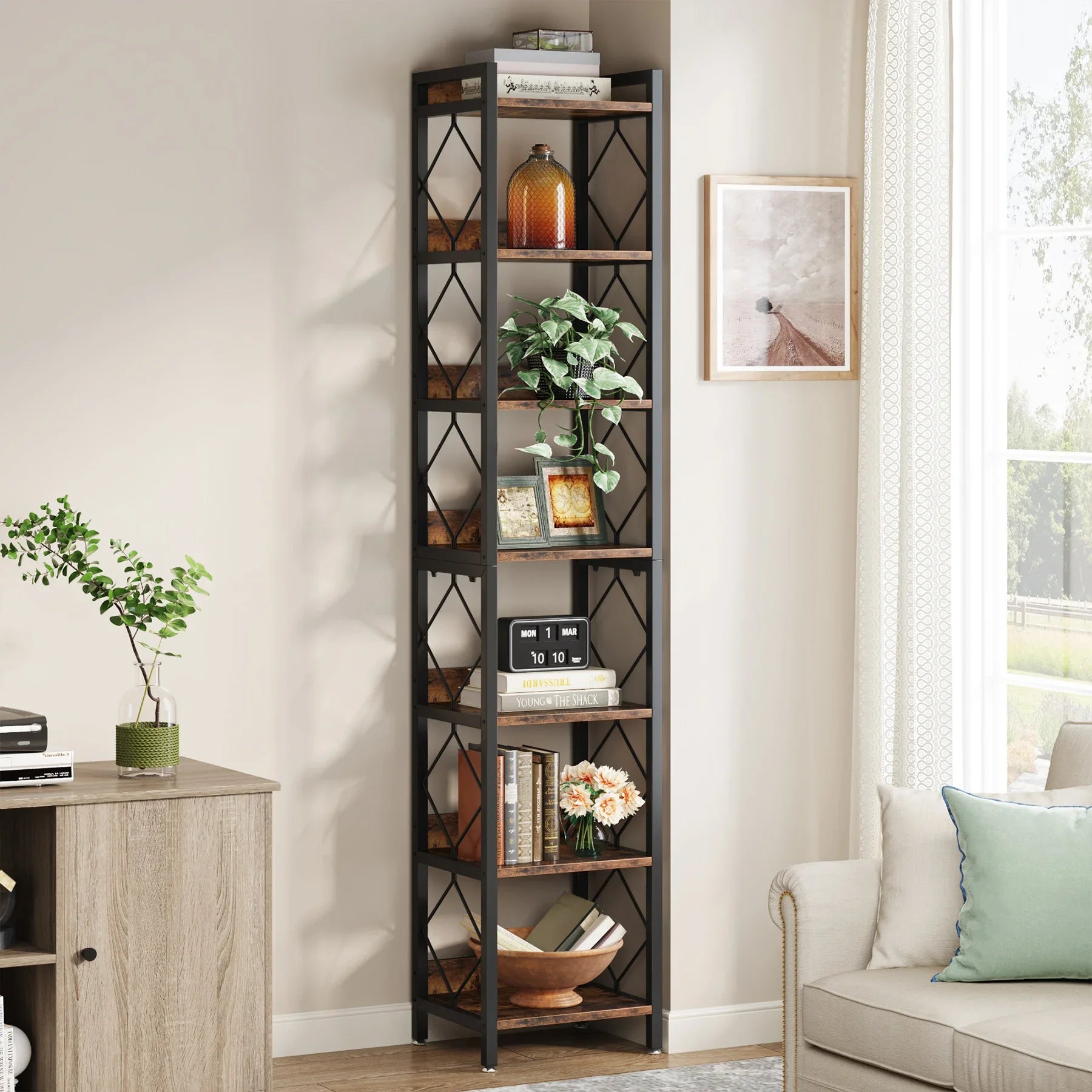 Tribesigns 78.7 Inch Extra Tall Bookshelf