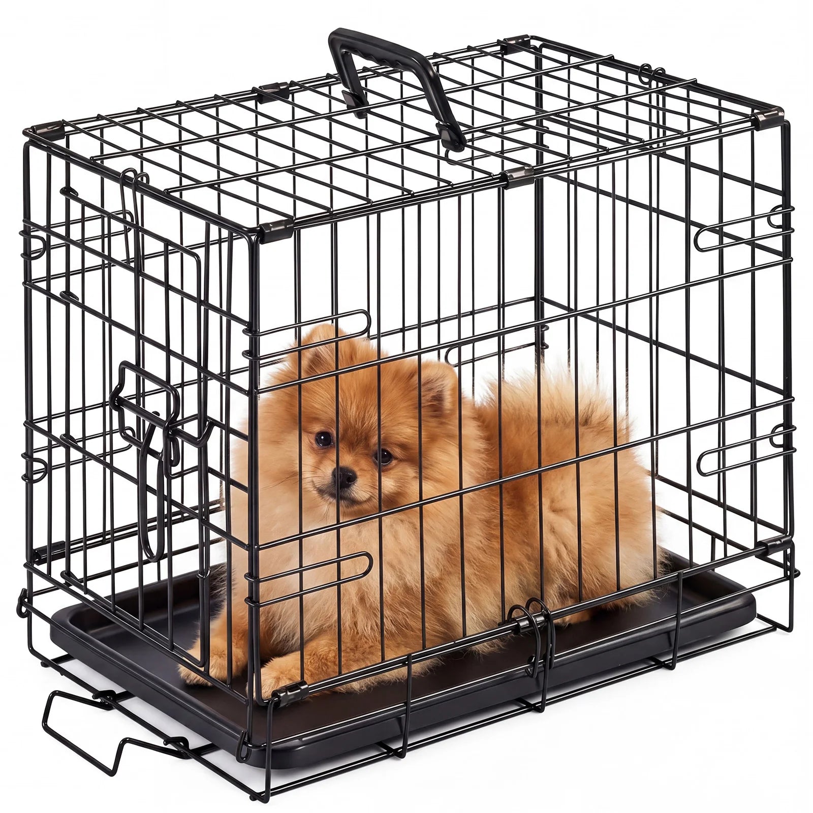 JHK 18 Inch Foldable Metal Pet Kennel