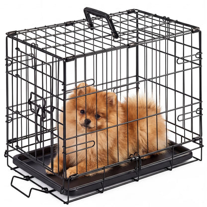JHK 18 Inch Foldable Metal Pet Kennel