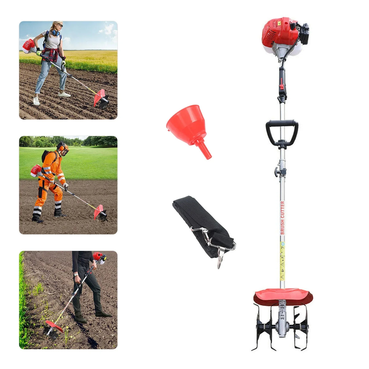 Handheld 2-Stroke Single-Cylinder Gasoline Cultivator