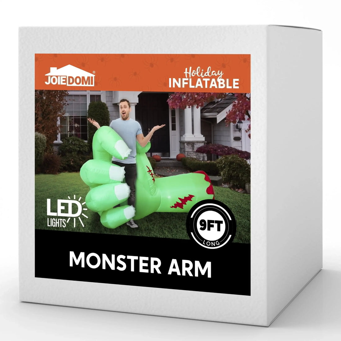9 Foot Long Broken Zombie Hand and Arm Halloween Inflatable Decoration