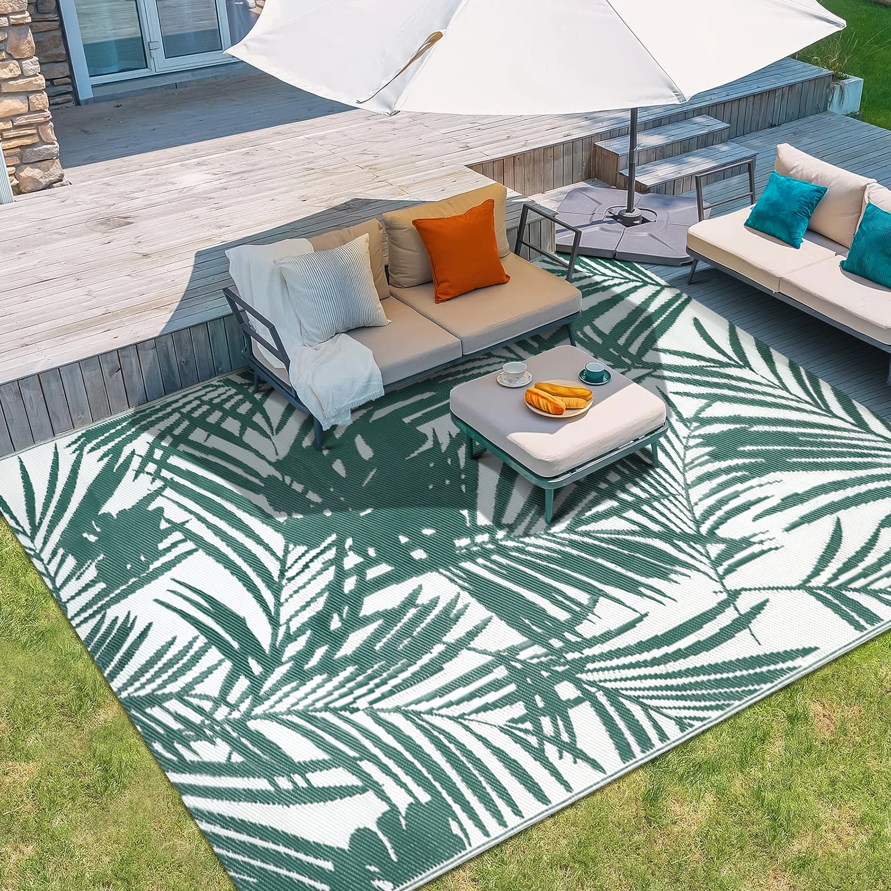 Outdoor Waterproof Reversible Rug