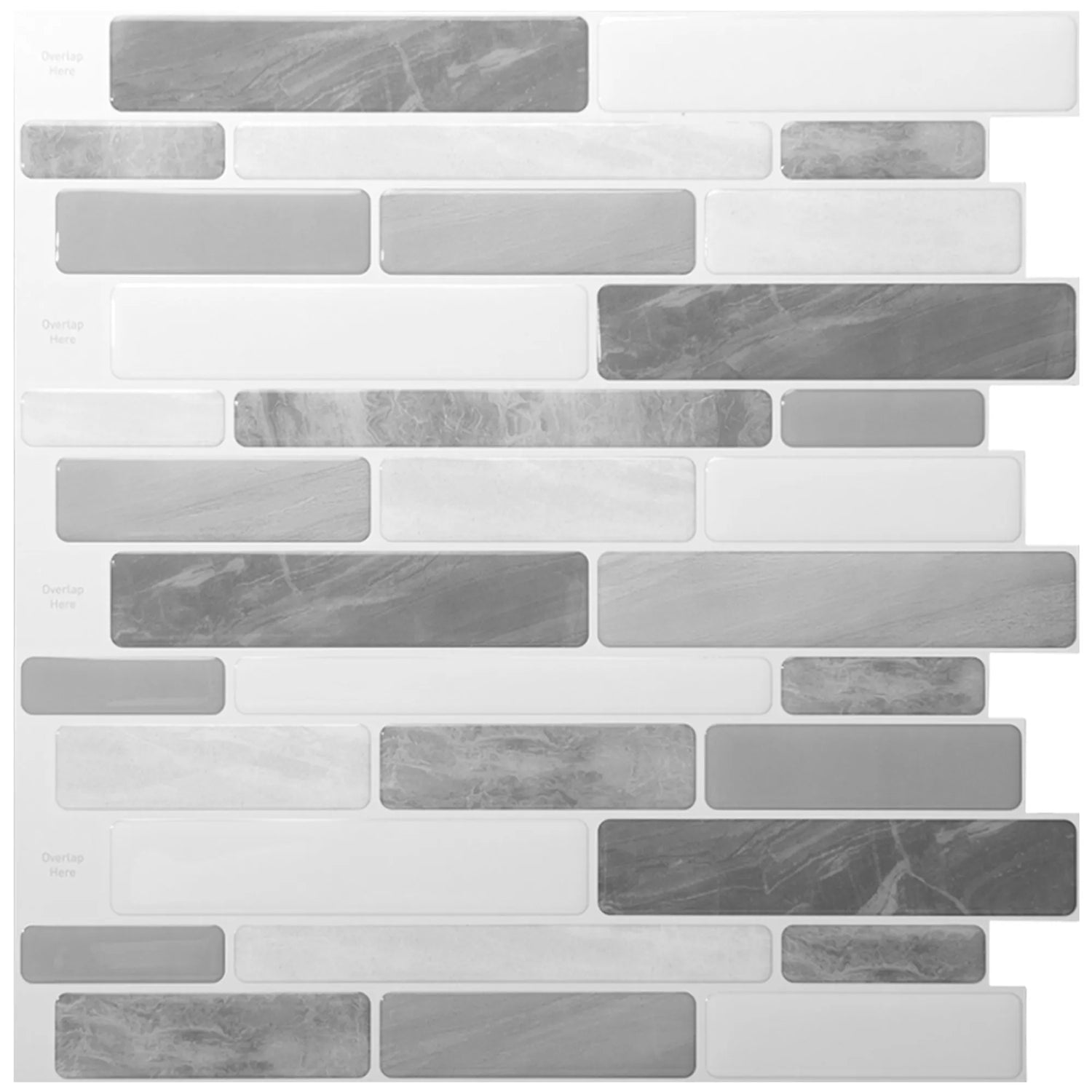 10-Sheet Peel and Stick Backsplash