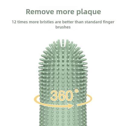 360° Cleaning Finger Toothbrush for Dogs &amp; Cats