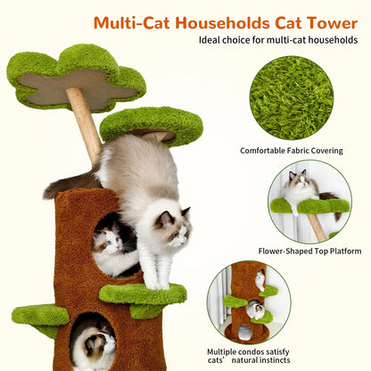 BINGOPAW Multi-Level Cat Activity Center