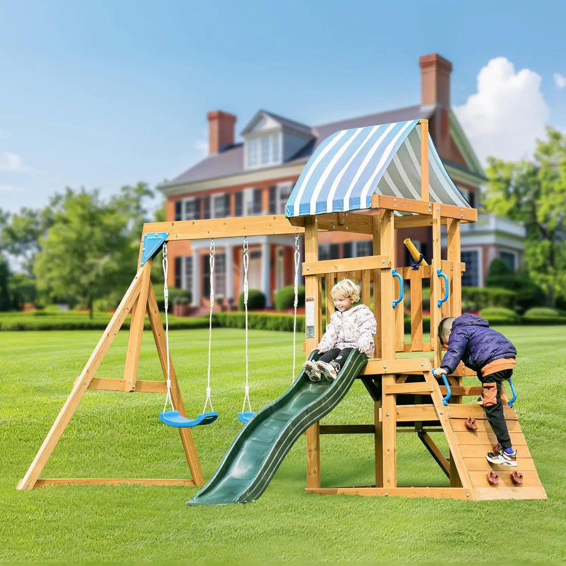 Robotime Robud Wooden Swing Set