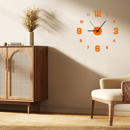 Creative Frameless DIY Silent Wall Clock