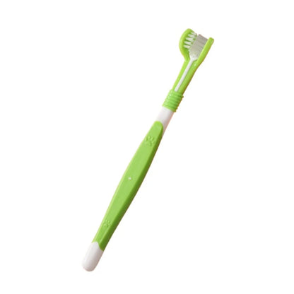 3-Sided Plastic Pet Toothbrush