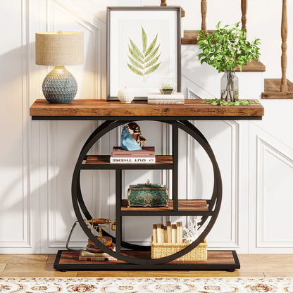 Tribesigns 4-Tier Console Table with 4 Shelves