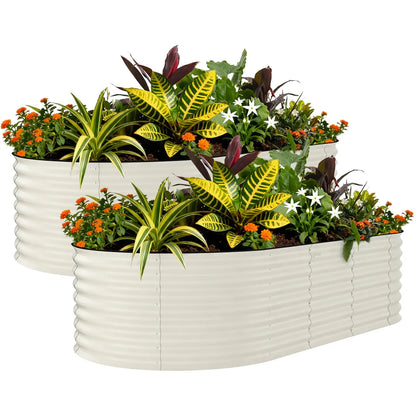 Heavy-Duty Large Galvanized Raised Garden Bed