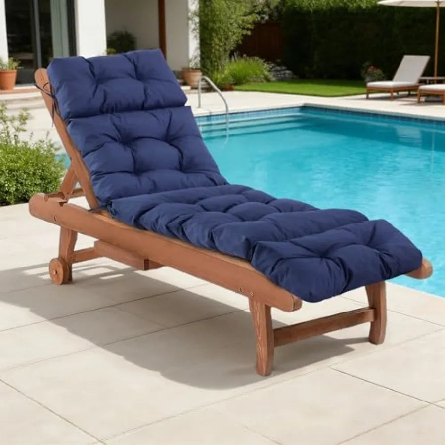 Outdoor Waterproof Chaise Lounge Cushions
