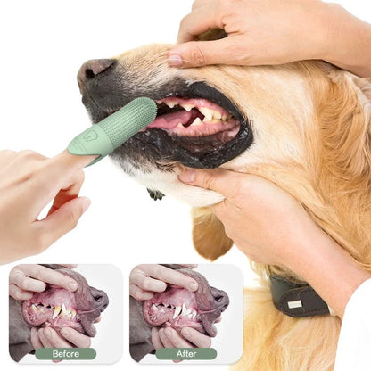 360° Cleaning Finger Toothbrush for Dogs &amp; Cats