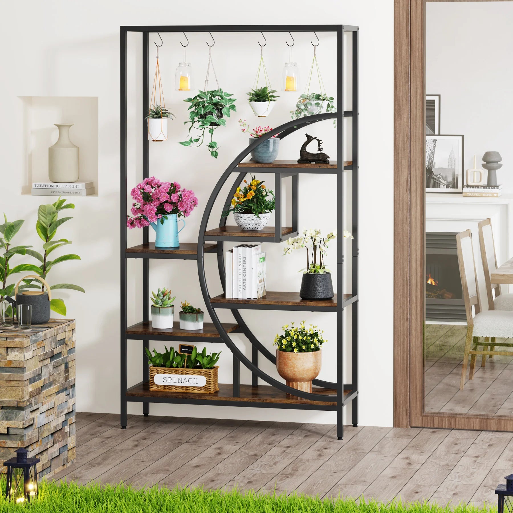 LITTLE TREE 70.9 Inch 7 Tier Indoor Plant Stand