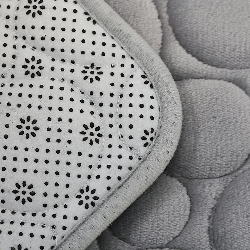 Water-Absorbing Non-Slip Solid Color Bathroom Rug Set