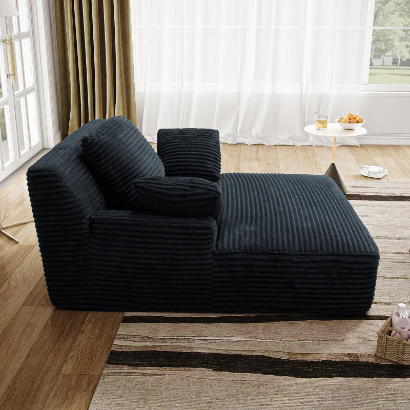 Oversized Fluffy Corduroy Chair