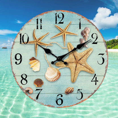 Tropical Summer Beach Wall Clock