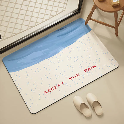 Super Absorbant Diatomaceous Earth Bathroom Rug