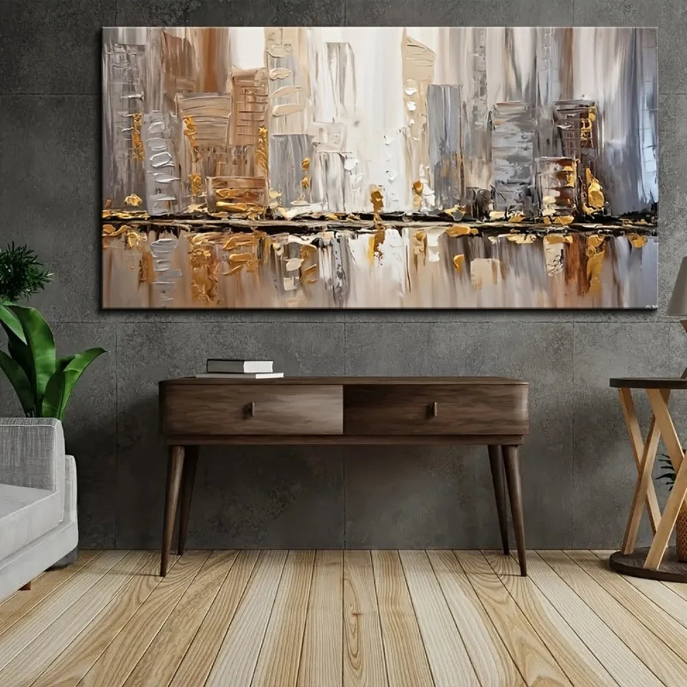 Modern Abstract Oil Painting Art Deco Style