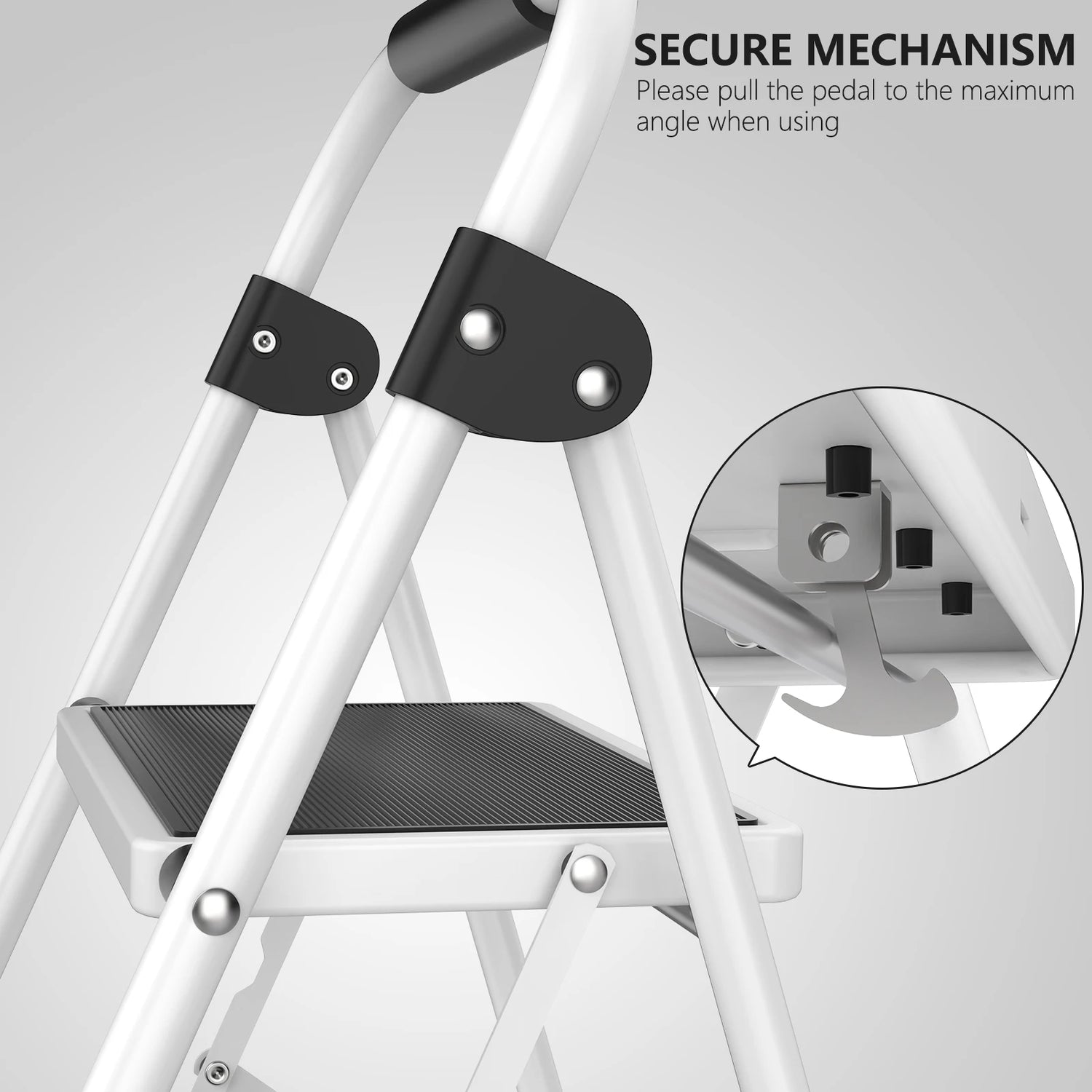 JHK Folding 3-Step Step Stool