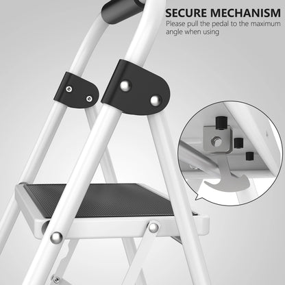 JHK Folding 3-Step Step Stool