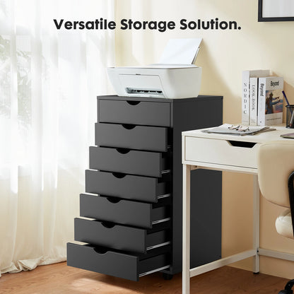 7-Drawer Wooden Storage Cabinet