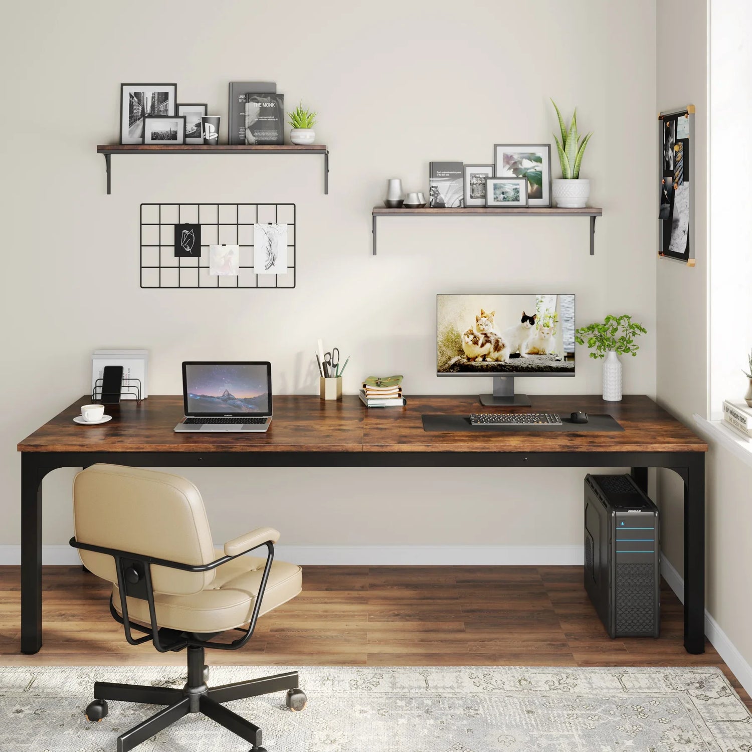 Tribesigns 78.7 Inches Extra Long Computer Workstation