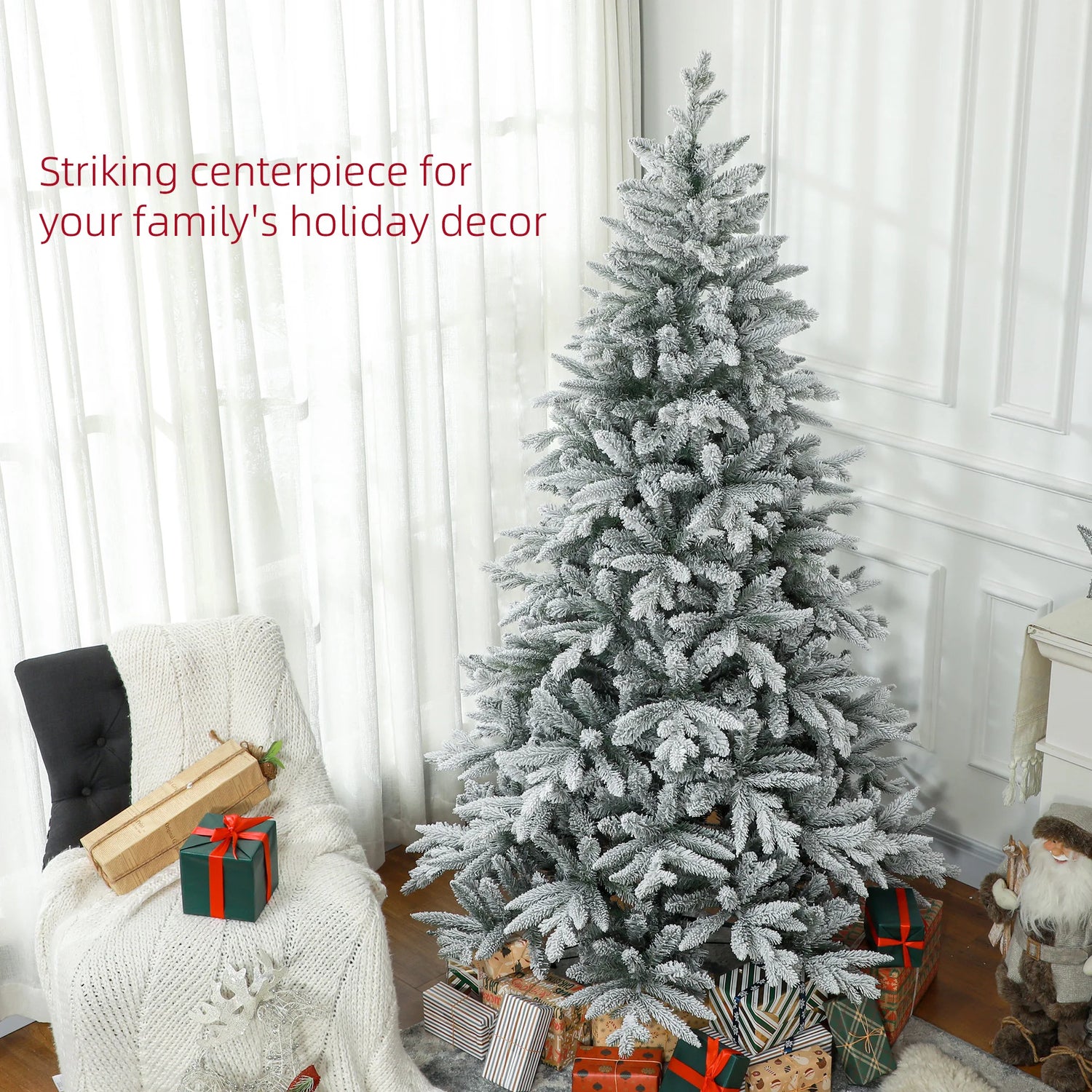 7 Foot Snow Flocked Christmas Tree