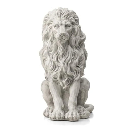 Sitting Lion Outdoor Garden Statue