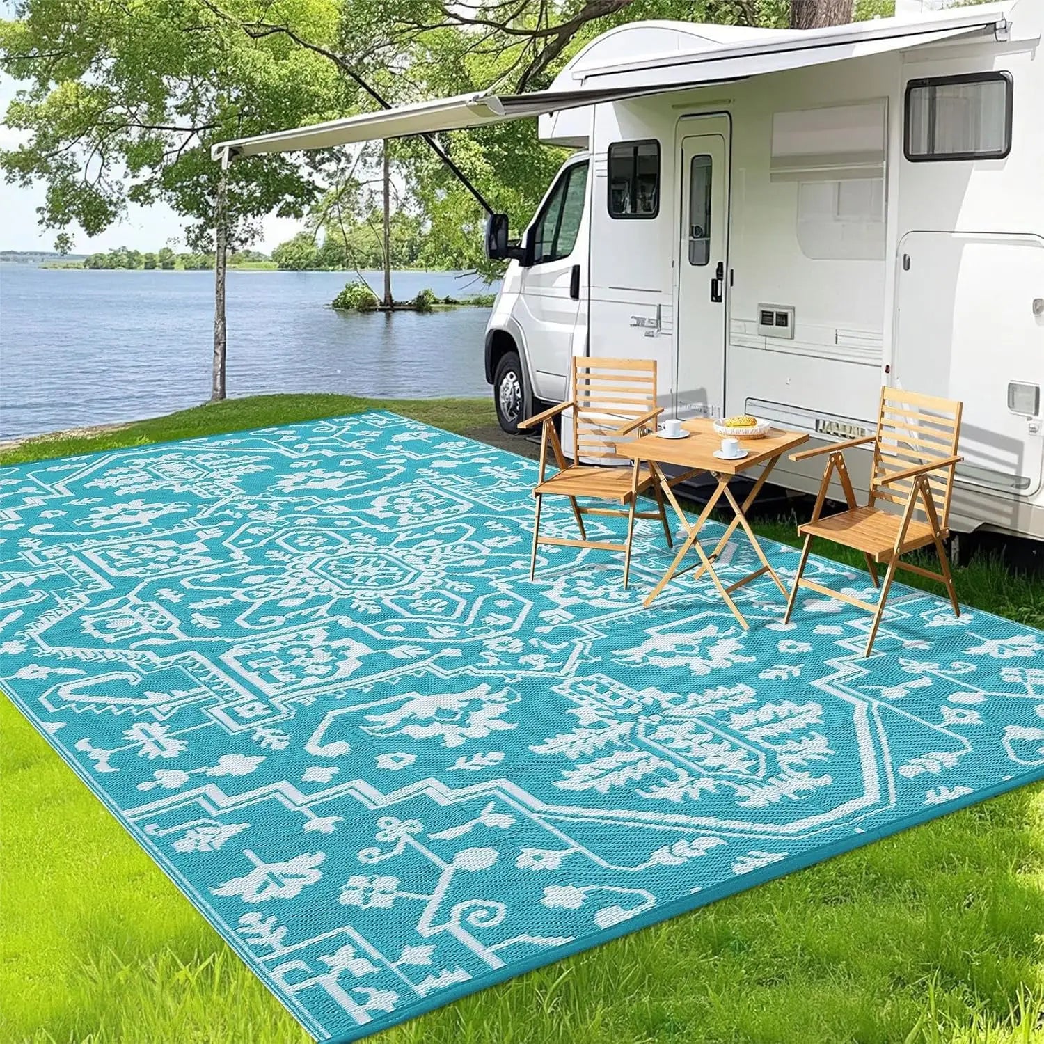 Stain-Resistant Waterproof Outdoor Area Rug