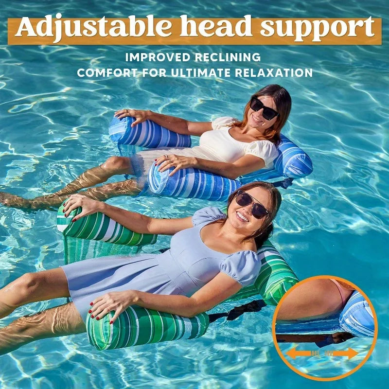 2-Pack of Inflatable Adult Floating Lounge Chairs