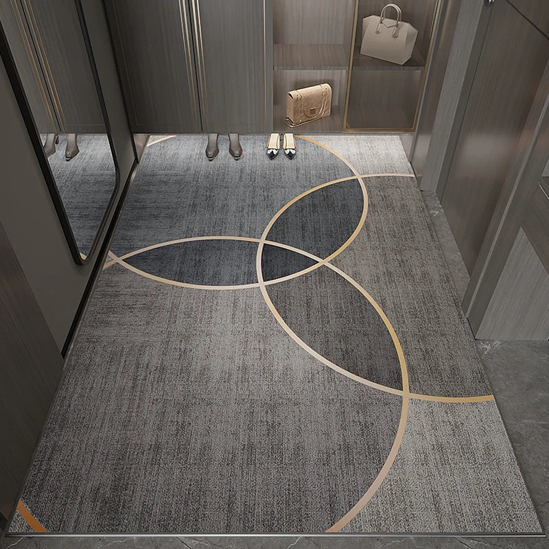 VIKAMA Modern Non-Slip Machine Washable Area Rug