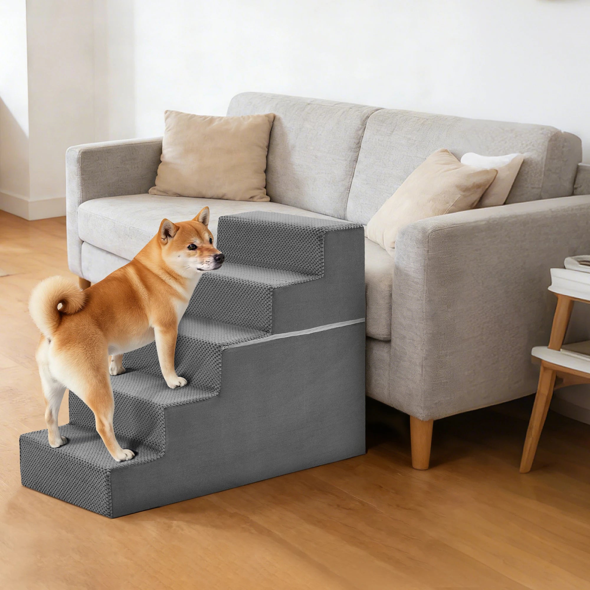JHK 3-5 Step Foam Dog Stairs