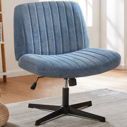JHK Armless Office Chair in Cloth, Leather or Velvet
