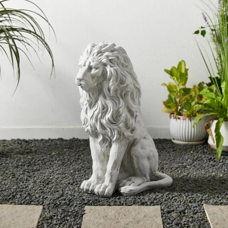 Sitting Lion Outdoor Garden Statue