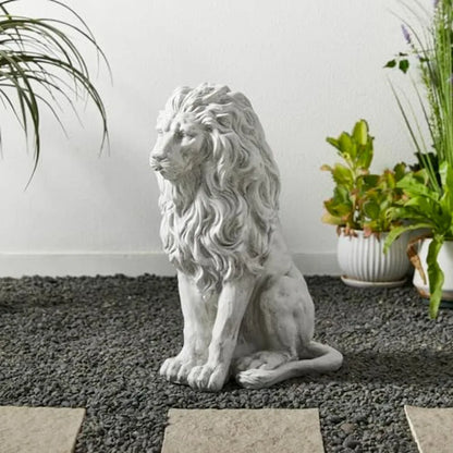 Sitting Lion Outdoor Garden Statue