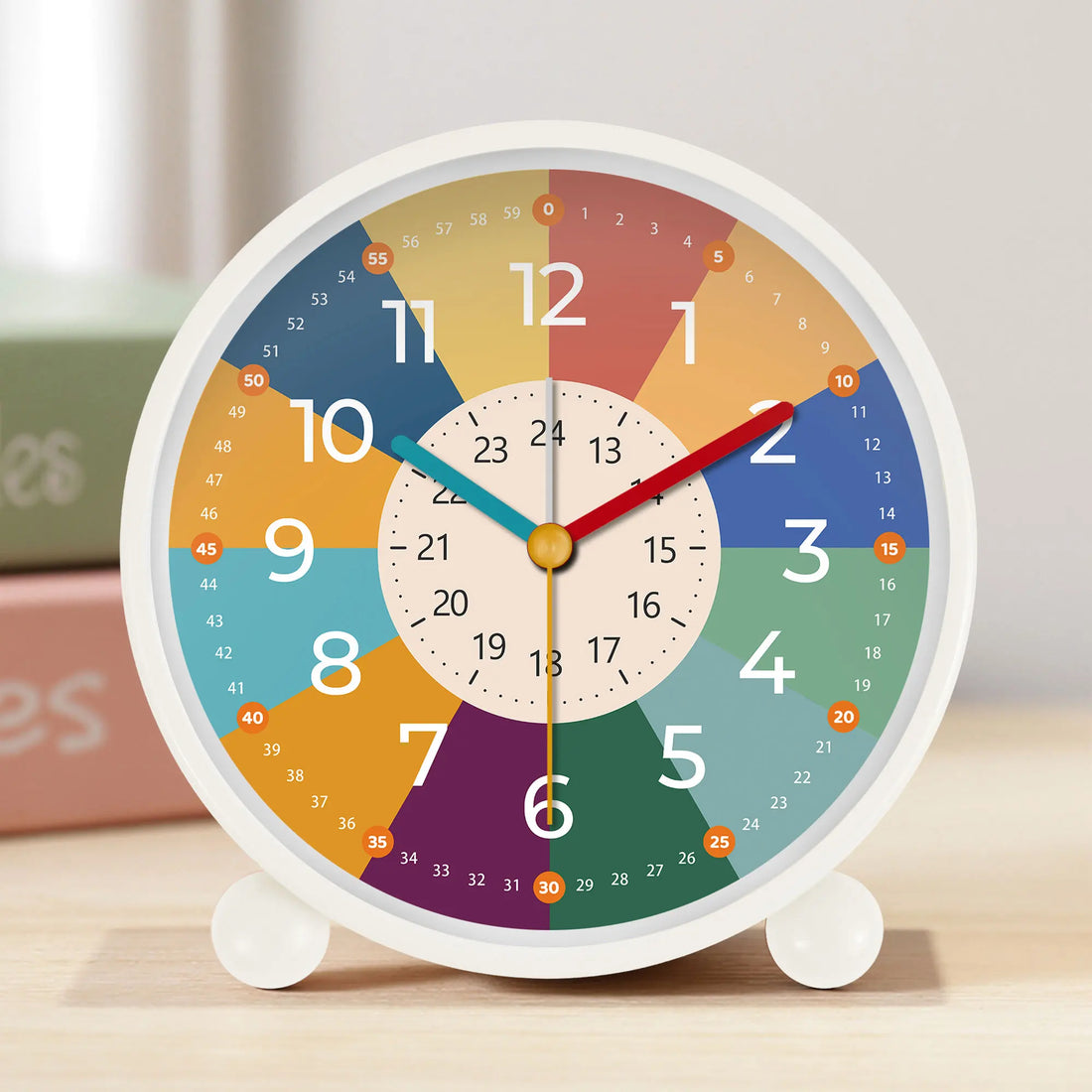 Rainbow Alarm Clock Perfect for Beginner Time Tellers