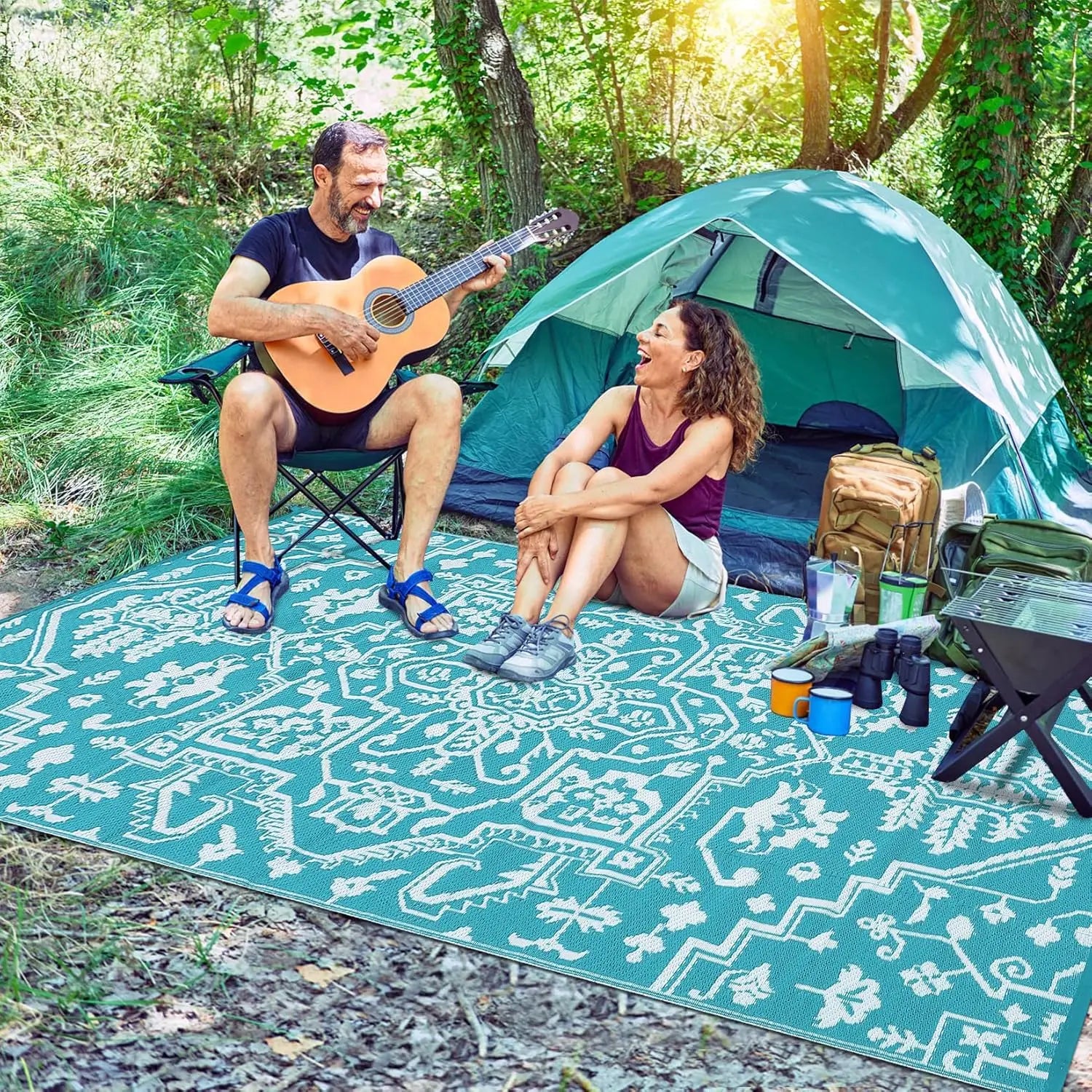 Stain-Resistant Waterproof Outdoor Area Rug