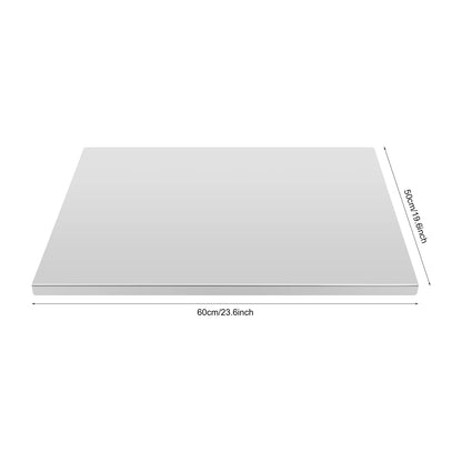 Stainless Steel Chopping Board with L-Shaped Folded Edge