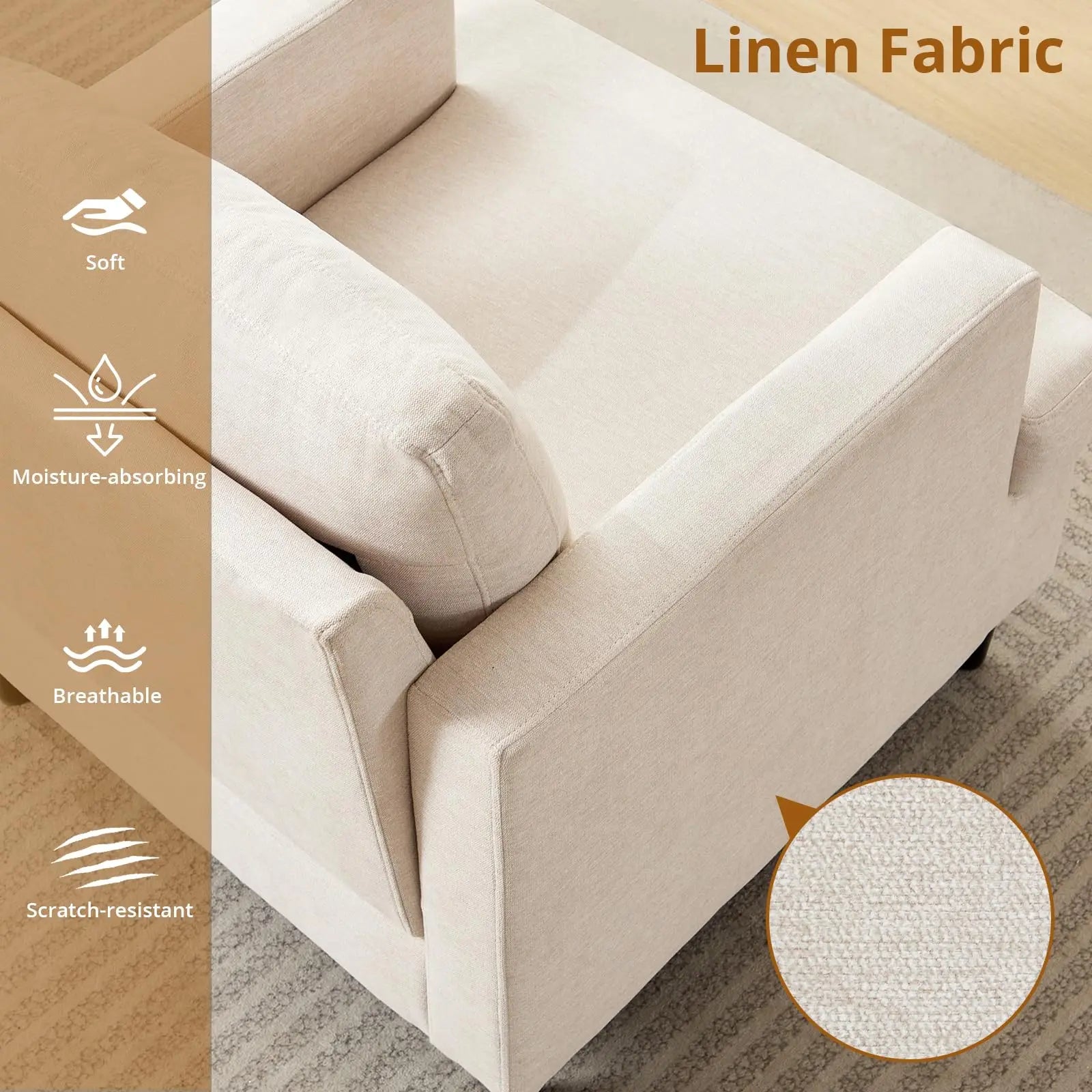 Modern Deep Seat Accent Chair
