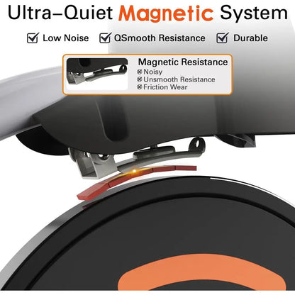 Indoor Stationary Exercise Bike with Digital Display