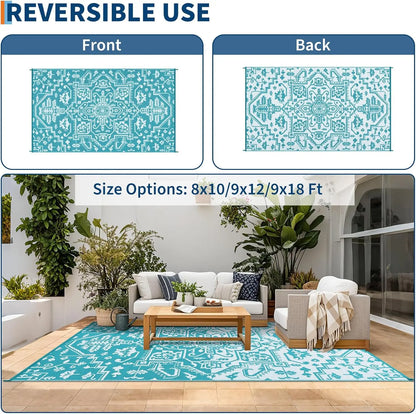 Stain-Resistant Waterproof Outdoor Area Rug