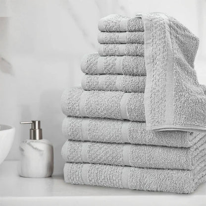 10 Piece Towel Set with Softness &amp; Durability