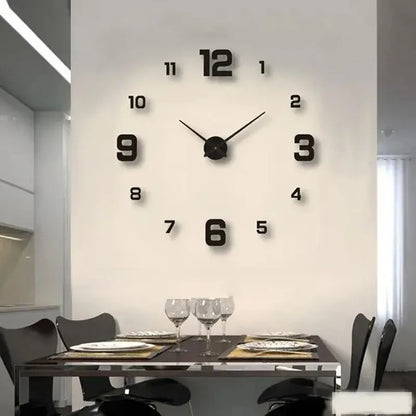 Creative Frameless DIY Silent Wall Clock