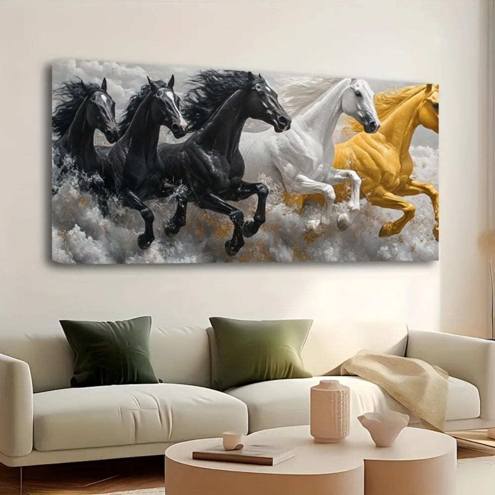 Horse Painting for Interior Wall Art Decoration