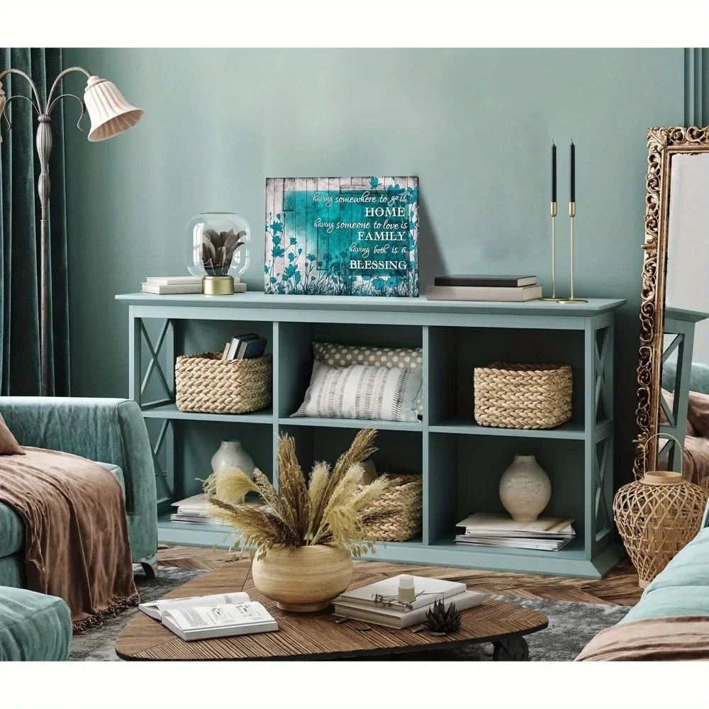 Turquoise Flowers with Inspiring Quote Wall Art