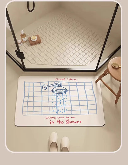 Super Absorbant Diatomaceous Earth Bathroom Rug