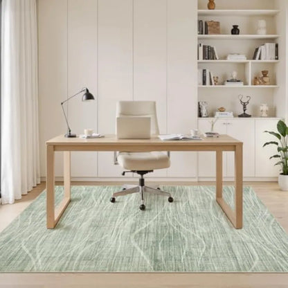 5x8 Modern Washable Sage Green Area Rug